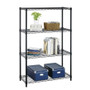 Heavy Duty 4-Shelf Metal Shelving Unit in Black Steel Finish Q280-SWMSDUC15846358