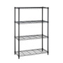 Heavy Duty 4-Shelf Metal Shelving Unit in Black Steel Finish Q280-SWMSDUC15846358