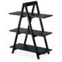 Modern 3-Tier A-Frame Display Shelf Bookcase in Black Q280-WI20130