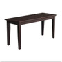 Solid Wood Entryway Accent Bench in Java Brown Finish Q280-JAVBWCIC1695712