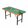 54-inch Green Fleece Top Pool Table Set with Balls Cues and Rack Q280-HCPTSM10794256371