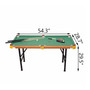 54-inch Green Fleece Top Pool Table Set with Balls Cues and Rack Q280-HCPTSM10794256371