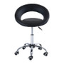 Black Saddle Adjustable Hydraulic Rolling Swivel Massage Salon Stool Chair Q280-AOBL0696