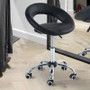 Black Saddle Adjustable Hydraulic Rolling Swivel Massage Salon Stool Chair Q280-AOBL0696