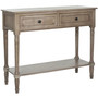 Console Accent Table Traditional Style Sofa Table in Distressed Cream Q280-DCT121993