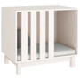 Dog House White Solid Pine Wood 27.6 x 19.7 x 24.4 in Durable A949-822482