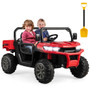 24V Ride On Kids Car with Dump Bed and Remote Control-Red - Color: Red D681-TQ10212US-RE