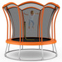 10 Feet Unique Flower Shape Trampoline with Galvanized Steel Frame-Orange B593-TW10082+