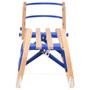 Foldable Sledge with Backrest 43.3" Plywood A949-93700