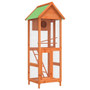  Bird House Brown, Green Solid pine wood, plywood, wire mesh Large A949-172255