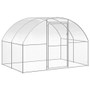  Chicken Coop Silver Galvanized steel Large Durable Chicken Coop A949-3095468