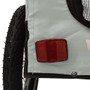  Pet Bike Trailer Grey and Black Oxford Fabric, Iron, PVC Medium A949-93944