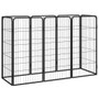  Dog Playpen Black Powder-coated steel A949-3115958