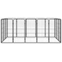  Dog Playpen Black Powder-coated steel Expandable Dog Playpen A949-3115960
