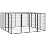  Dog Playpen Black Powder-coated steel Expandable Dog Playpen A949-3115960