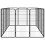  Dog Playpen Black Powder-coated steel Expandable Dog Playpen A949-3115960