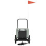  Pet Bike Trailer Grey and Black Oxford fabric, iron, PVC Medium A949-94014
