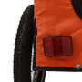  Pet Bike Trailer Orange and Black Oxford Fabric, Iron, PVC Small A949-93907
