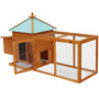  Chicken Coop Brown Solid firwood, plywood, galvanized steel Large A949-170220