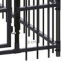  Dog Kennel Black Powder-coated steel Large Durable Dog Kennel A949-3097943