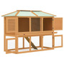  Animal Cage Brown Fir wood Double floor Durable Animal Cage A949-170849