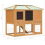  Animal Cage Brown Fir wood Double floor Durable Animal Cage A949-170849