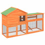  Rabbit Hutch Brown, Green Solid Pine Wood, Plywood A949-172276