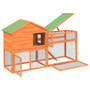  Rabbit Hutch Brown, Green Solid Pine Wood, Plywood A949-172276
