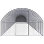  Chicken Coop Silver and silver gray Galvanized steel, Polyethylene A949-3095480