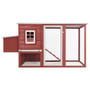  Chicken Coop Red and white Pine wood, Plywood, Iron wire Large A949-170848
