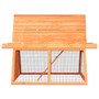  Rabbit Hutch Brown Solid Pine Wood 60.0 x 50.4 x 42.5 in A949-170643