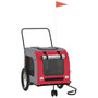  Pet Bike Trailer Red and grey Oxford fabric, iron, PVC Small A949-93859