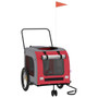  Pet Bike Trailer Red and grey Oxford fabric, iron, PVC Small A949-93859