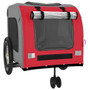  Pet Bike Trailer Red and grey Oxford fabric, iron, PVC Small A949-93859