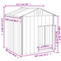  Dog House Anthracite Galvanized steel 46.1 x 40.6 x 48.4 in Locks A949-172349