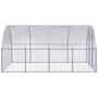  Chicken Coop Silver Galvanized Steel Large Durable Chicken Coop A949-3095464