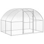  Chicken Coop Silver Galvanized Steel Large Durable Chicken Coop A949-3095464