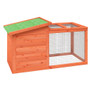  Rabbit Hutch Brown, Green Solid Pine Wood, Plywood Rabbit Hutch A949-172289