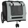  Pet Bike Trailer Black and Grey Oxford fabric, Iron, PVC Medium A949-93860