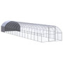  Chicken Coop Silver Galvanized Steel Large Durable Chicken Coop A949-3095478