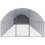  Chicken Coop Silver Galvanized Steel Large Durable Chicken Coop A949-3095478