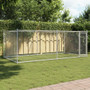  Dog Cage Grey Galvanized Steel Large Durable Dog Cage A949-3209578