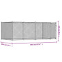  Dog Cage Grey Galvanized Steel Large Durable Dog Cage A949-3209578