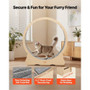 Cat Exercise Wheel, 48 in Wooden Cat Running Wheel for Indoor Cats up to 28 lbs, Cats Treadmill wit E415-MZMPBJMWSMDB3W6JK001V0
