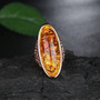 Ring Size: 9 - Lava Ring In Fiery Oval Opal K290-31021829072
