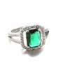 Color: Emerald Green,Size: 9 - Blissful Princess Cut Ring K290-6038013189