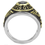 TK3726 - Two-Tone IP Gold (Ion Plating) Stainless Steel Ring with Synthetic Synthetic Glass in Mont A874-TK3726