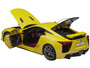 Lexus LFA Pearl Yellow with Red and Black Interior 1/18 Model Car by Autoart F977-78854