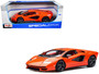 Lamborghini Countach LPI 800-4 Orange with Red Interior "Special Edition" 1/18 Diecast Model Car by F977-31459OR