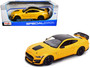 2020 Ford Mustang Shelby GT500 Yellow with Black Top "Special Edition" 1/18 Diecast Model Car by Ma F977-31452YL